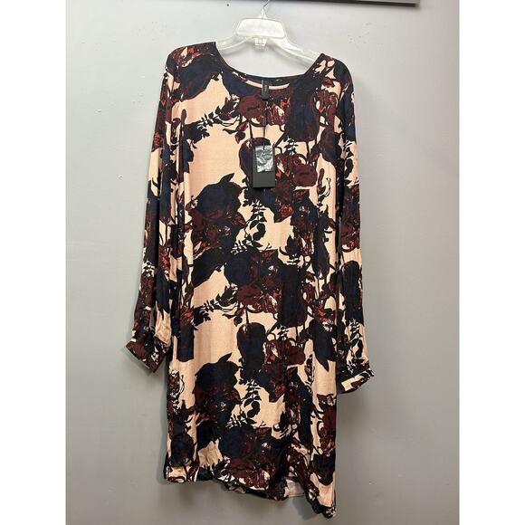 Y.A.S. Dress Womens 12 Tall Tulip Print Bold Shift Colorful Career NEW - Picture 1 of 9